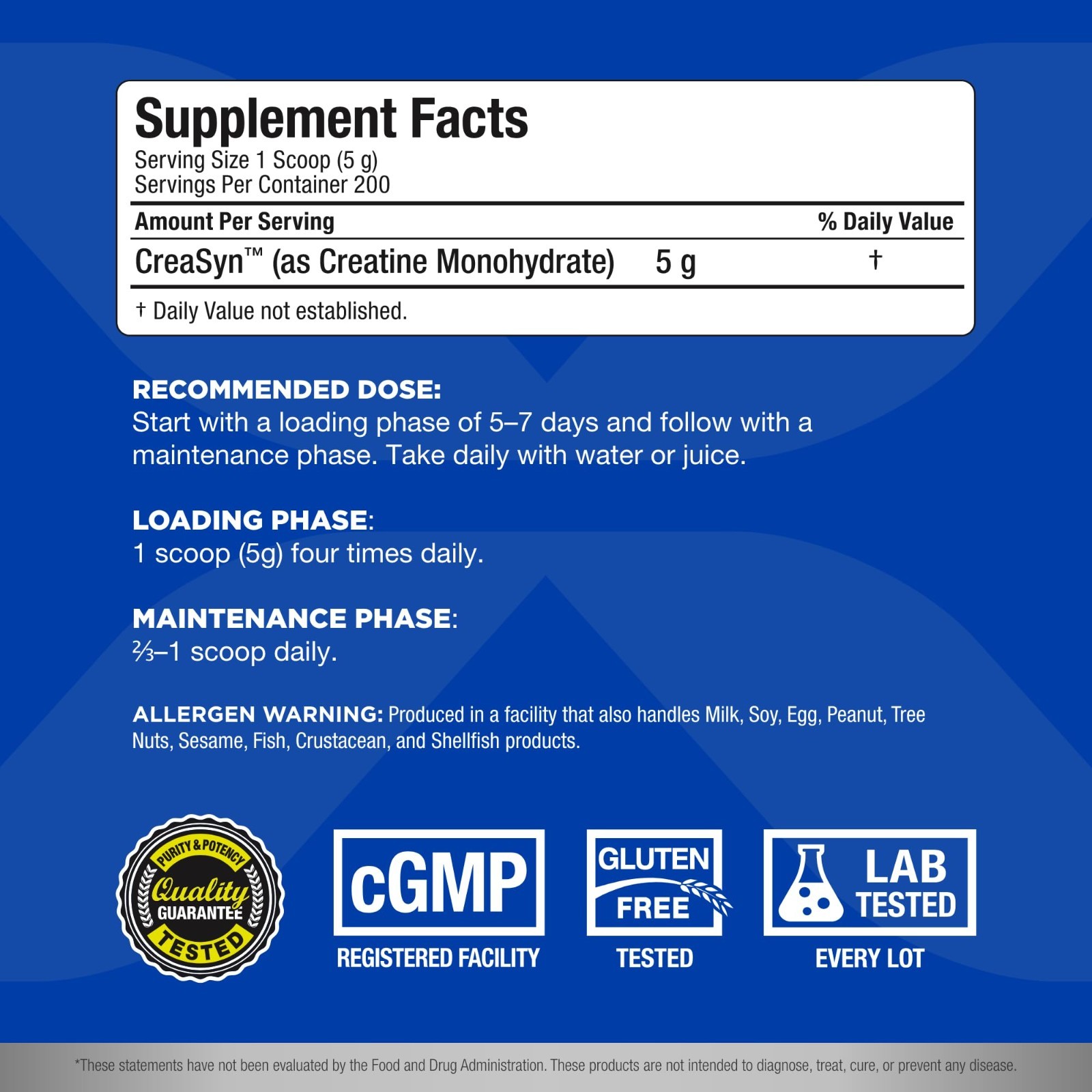 Creatine Powder 1000g – Boost Performance & Training Intensity – Vegan, Gluten F