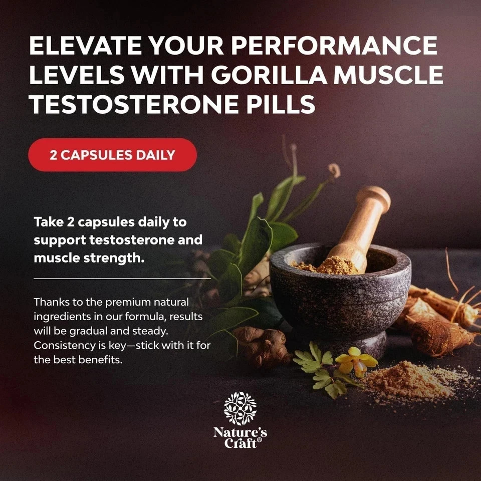 Legal STEROID ANABOLIC pills BULKING Testosterone Booster MUSCLE GROW, 60 cap…