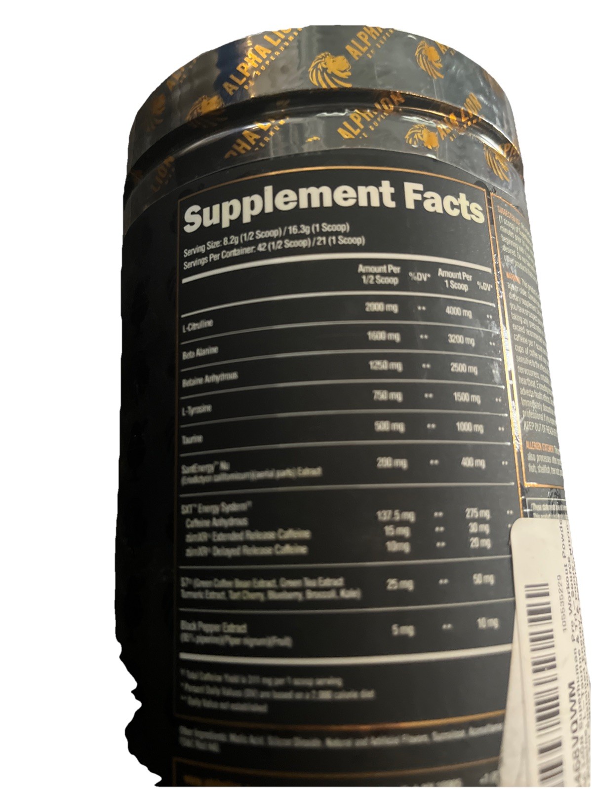 Superhuman Pre Unicorn Juice 21 Servings by Alpha Lion 2/27