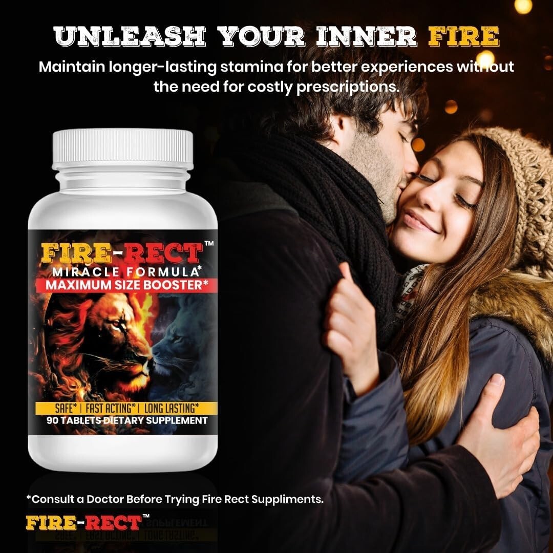 Testosterone Booster Pre Workout Nitric Oxide L arginine Men’s FIRE RECT -90 TAB