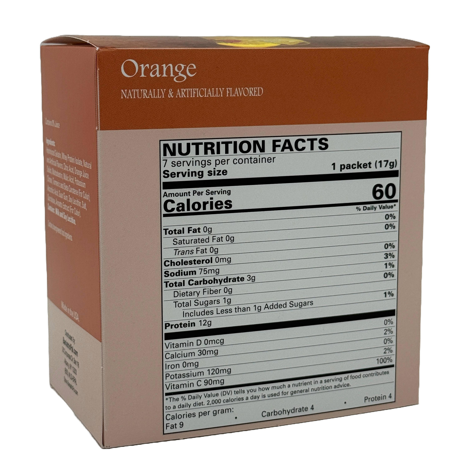 BariatricPal 12g Protein Fruit Drink – Orange (Aspartame-Free)