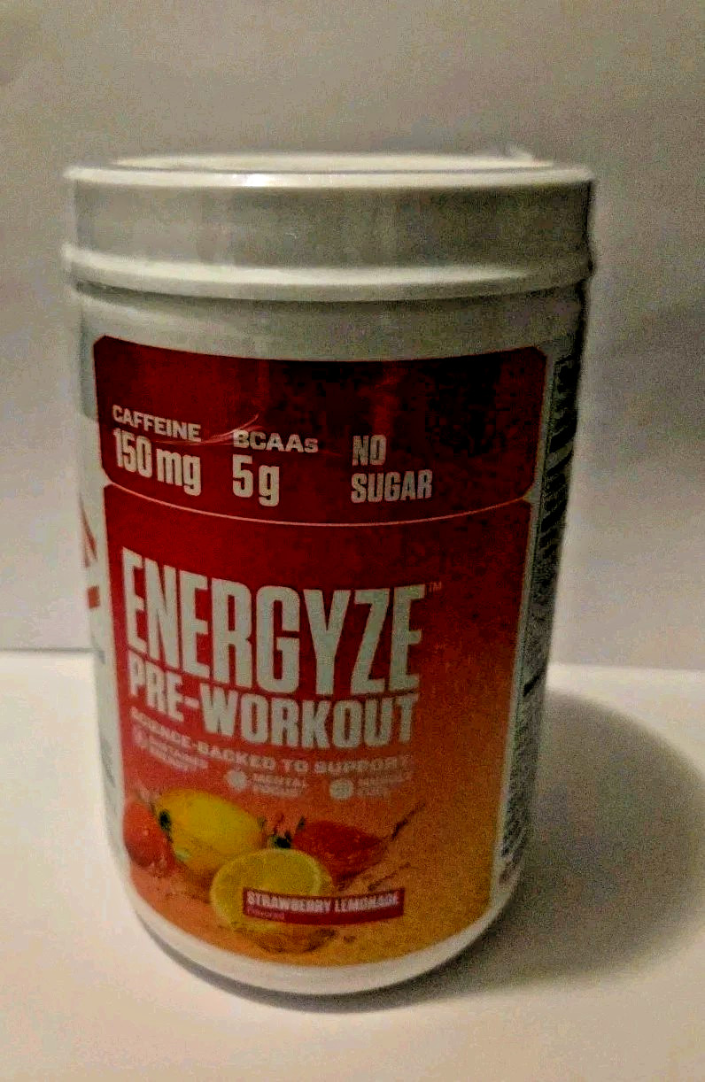 Dymatize Energyze Pre Workout Powder Strawberry Lemonade Flavor, 150mg- Exp.2/27