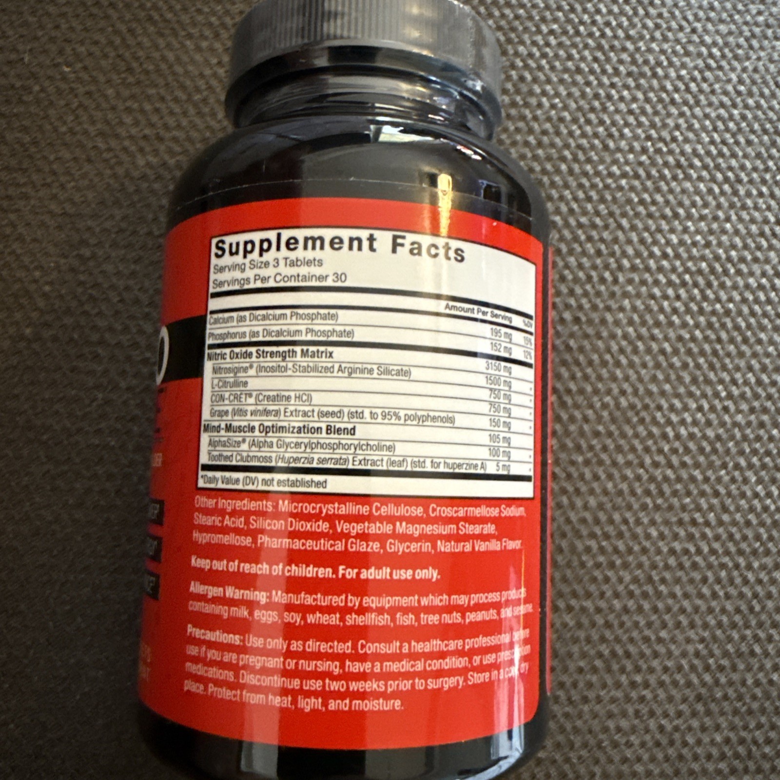 Volcano Extreme Intense NOx-Boosting Muscle Builder 90 Tablets