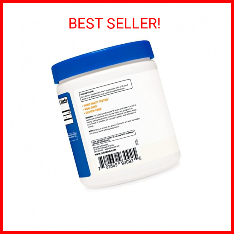 Nutricost L-Arginine (250 Grams) – Pure L-Arginine Powder – 5000mg Per Serving;