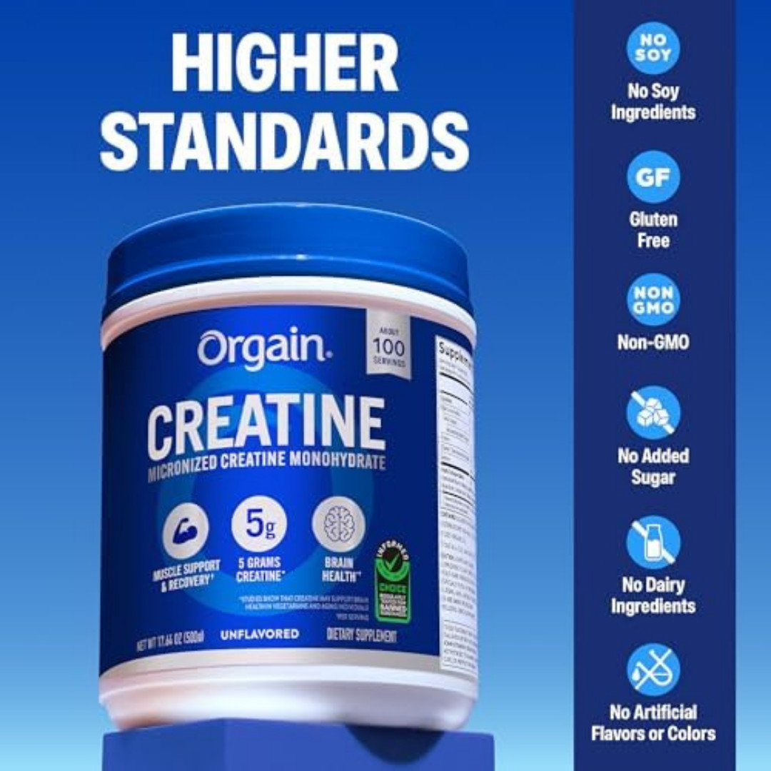 Creatine Monohydrate Micronized Powder Unflavored 100 Servings 17.64 oz Pure