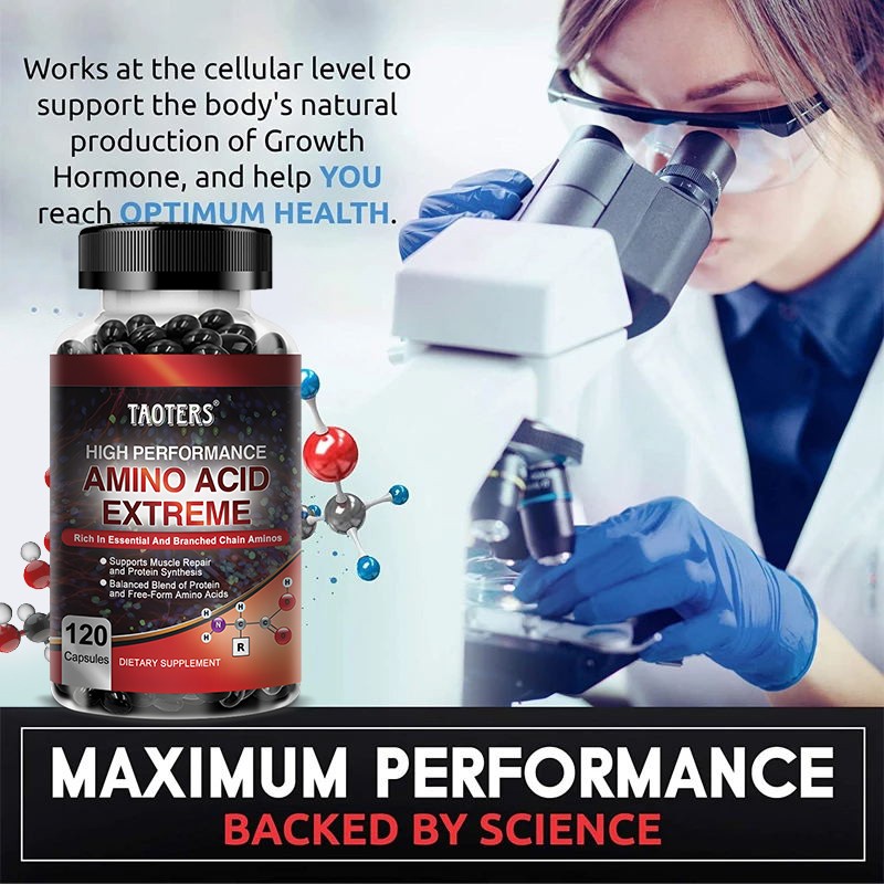 Branched-Chain Amino Acids 2600 mg Support Energy & Recovery 120 Capsules