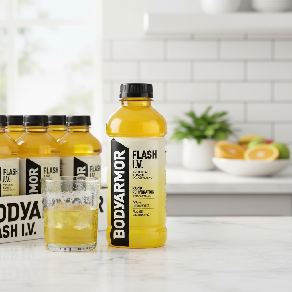 BodyArmor Flash IV Coconut Water Drink Pack of 12 Immunity Hydration 20 Oz
