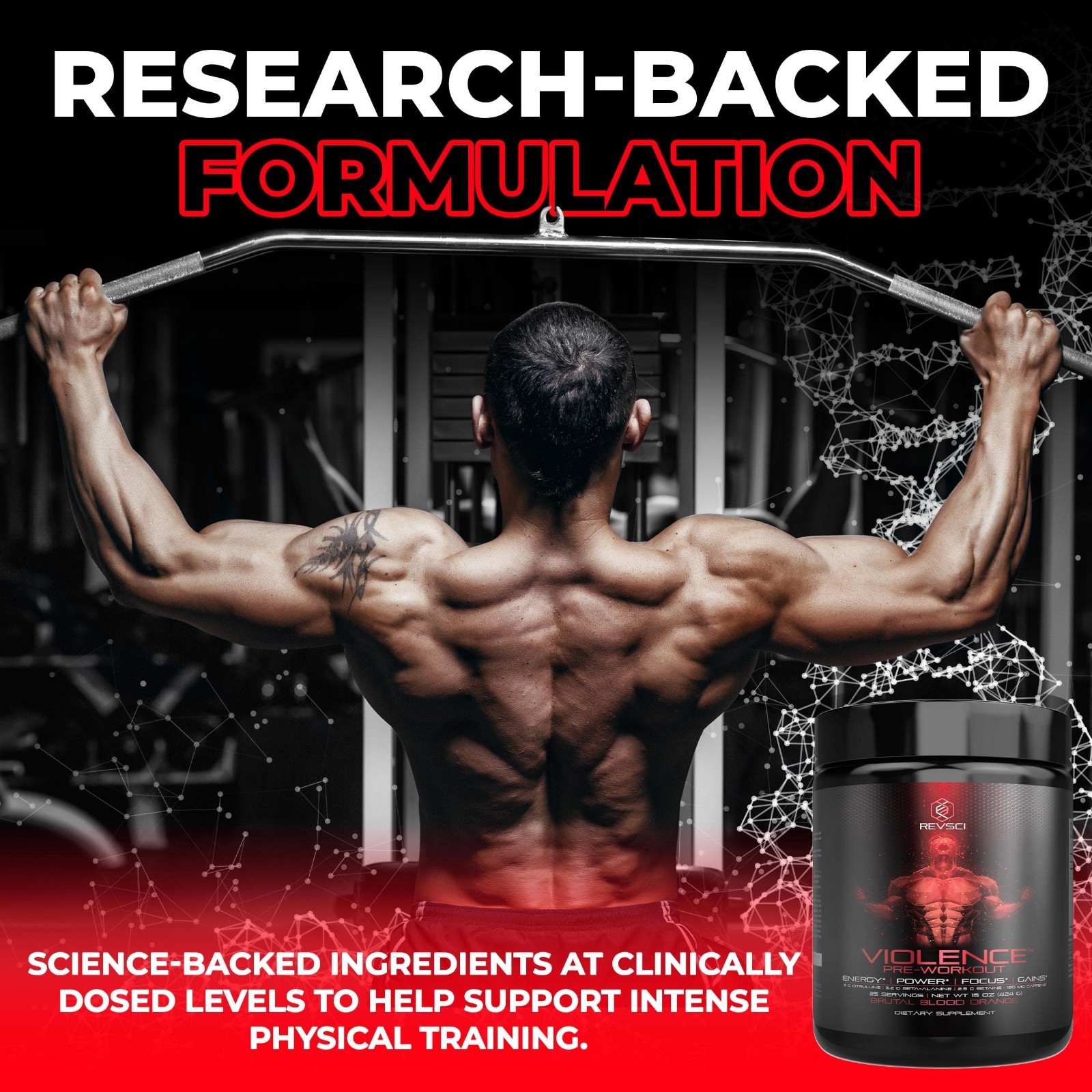 Pre Workout Powder for Energy & Focus, 180mg Caffeine, L-Theanine, Beta Alanine