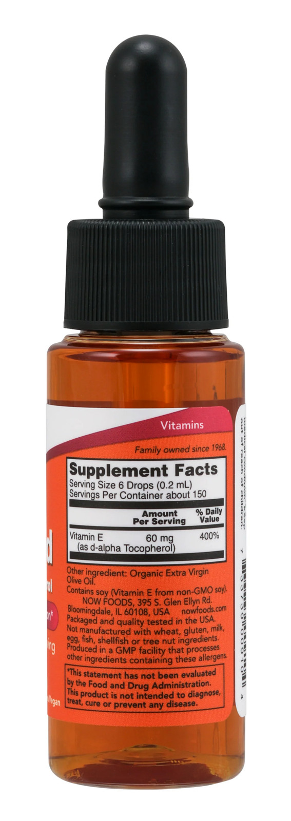 NOW Supplements – Natural E Liquid 13,650 IU 1 fl oz (30 ml)