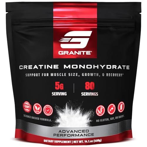 Granite Creatine Monohydrate, Supports Strength, Endurance, and Muscle Recovery,