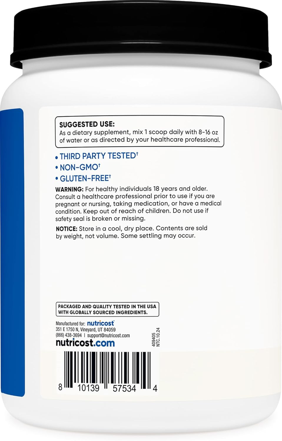 BCAA Powder 2:1:1-150 Servings (Unflavored)