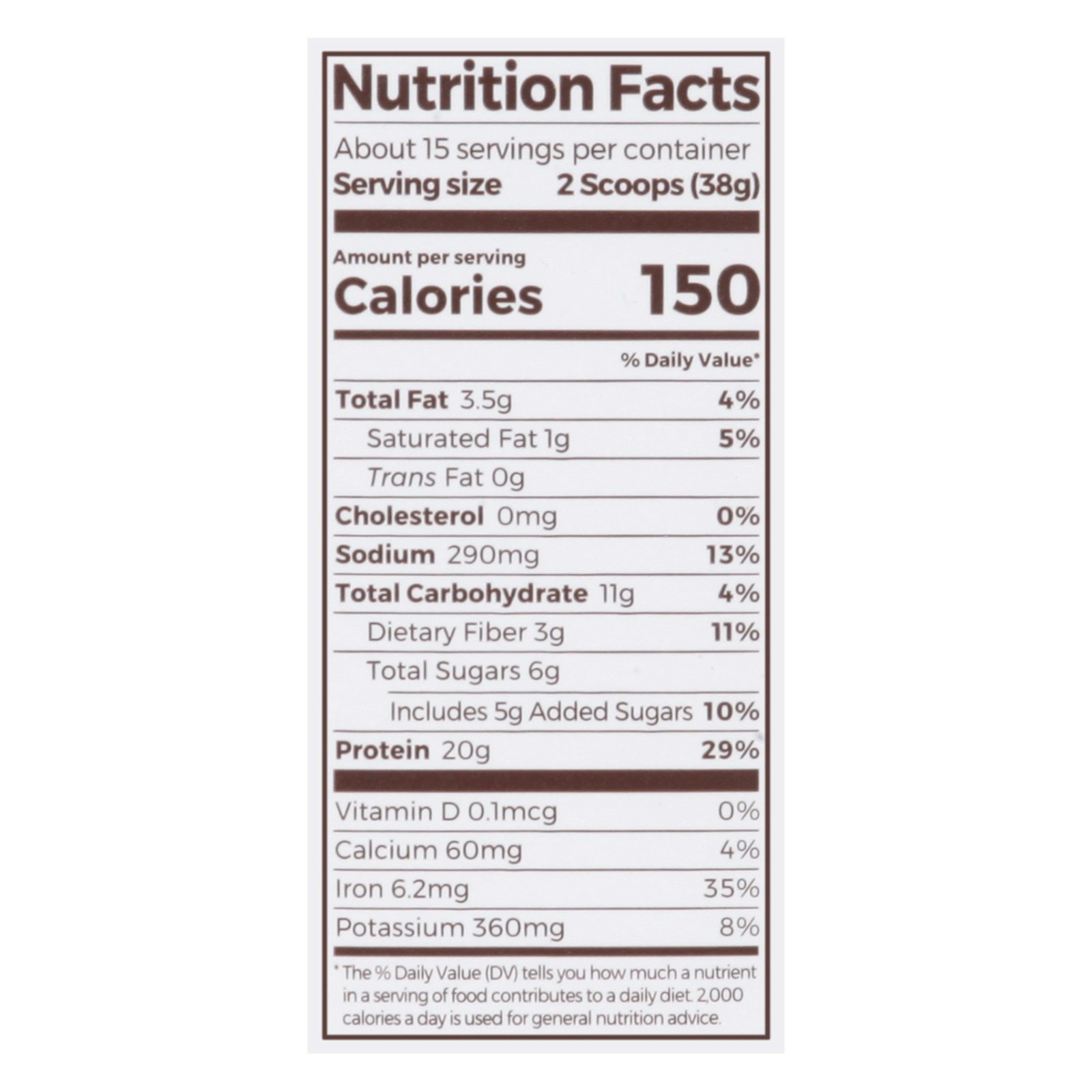 Orgain – Plant Protein Powder Creamy Chocolate -1.25lb