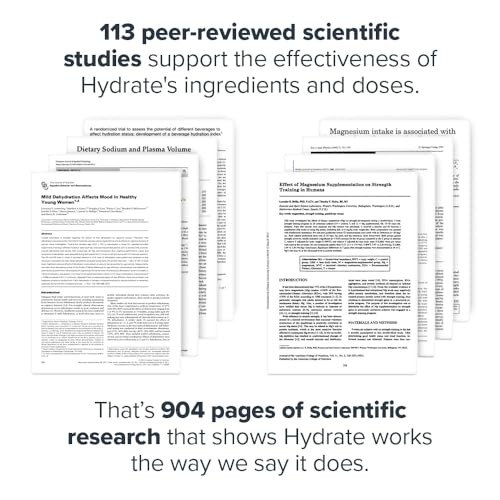 Hydrate Electrolyte Powder Packets with 20 Servings (Pack of 1) Fruit Punch
