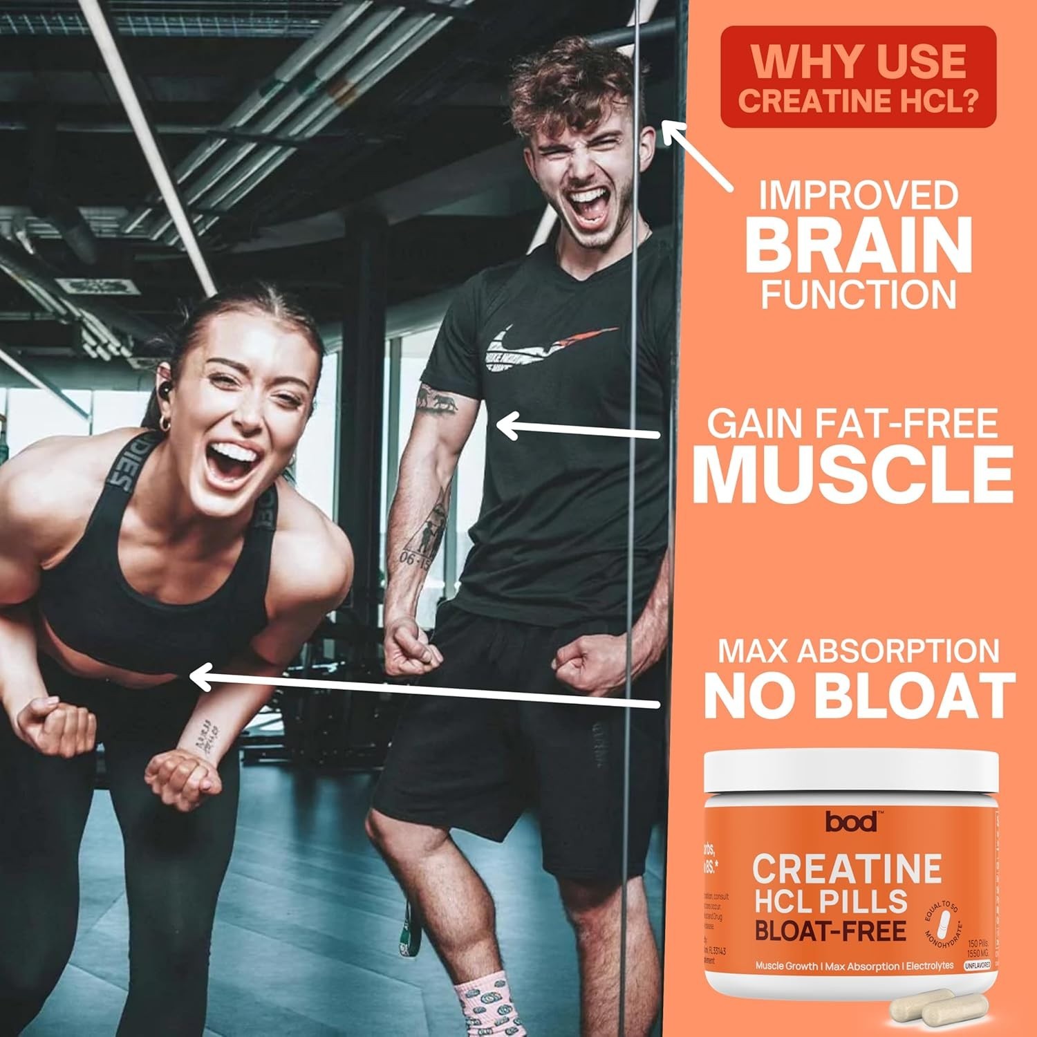 Goba Tea Creatine HCL Capsules – 150 Pills | Creatine Hydrochloride Supplement
