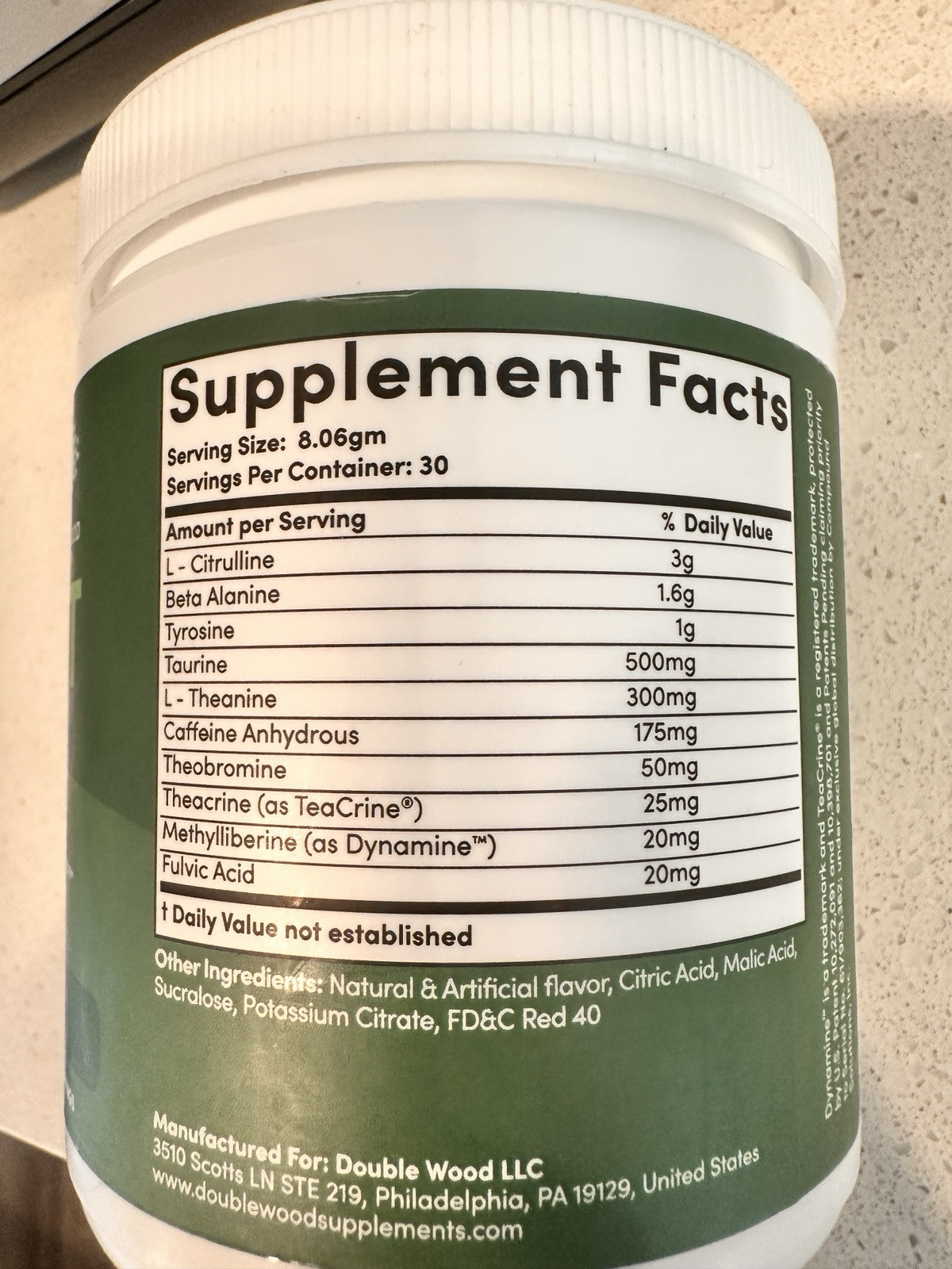 20 Doublewood Pre Workout Bottles (Selling Singles Or Bulk)