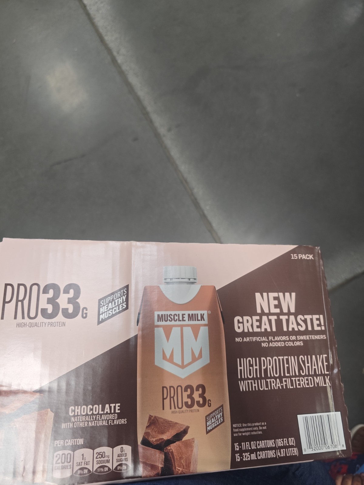 Muscle Milk Pro 33g High Protein Shake Chocolate Flavor, 11oz 15-Pack