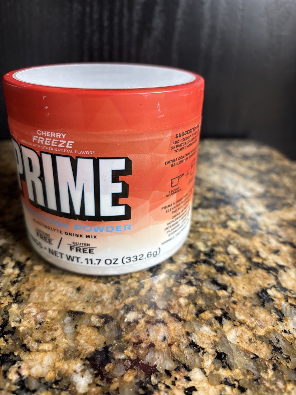 PRIME Hydration+ Powder – Cherry Freeze 48 Servings – NEW SEALED-Expire 2/28