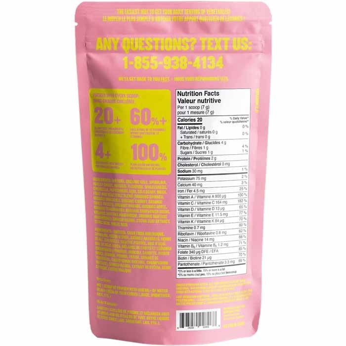 SUBI Greens Super Juice Mix 2 Pack Peach Pineapple Mango 80 Servings