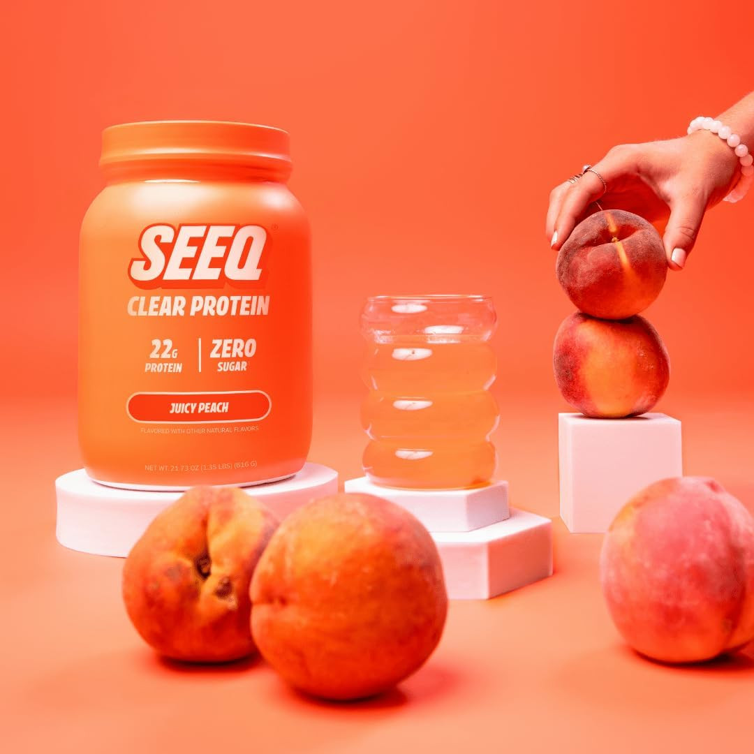 Clear Protein Powder – Juicy Peach – 22 Servings – 22G Clear Whey Protein Isolat