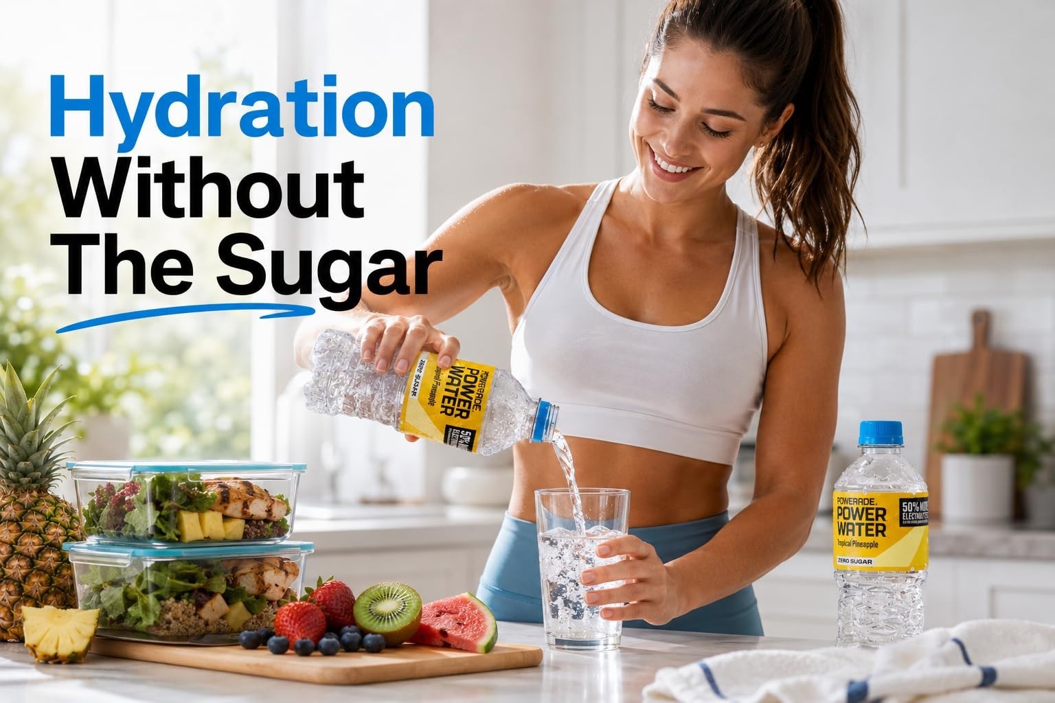 Zero Sugar Electrolyte Drink Variety Pack – 12 Bottles, 20 oz – Watermelon, Berr