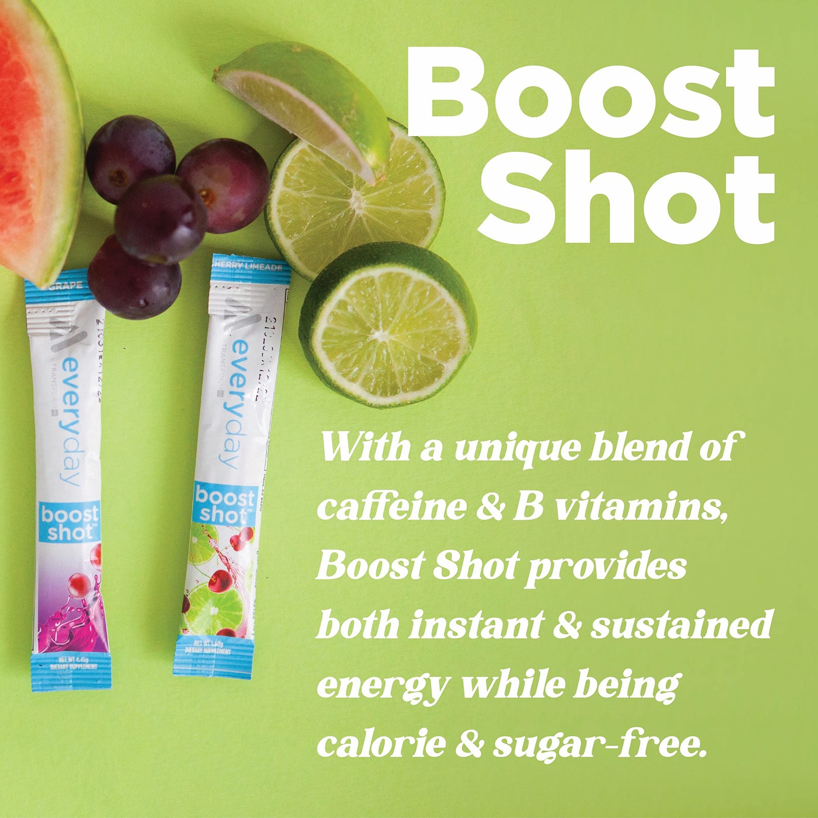 TransformHQ Boost Shot Powder Drink Stick Packets, Rocket 7 Ounce (Pack of 1)