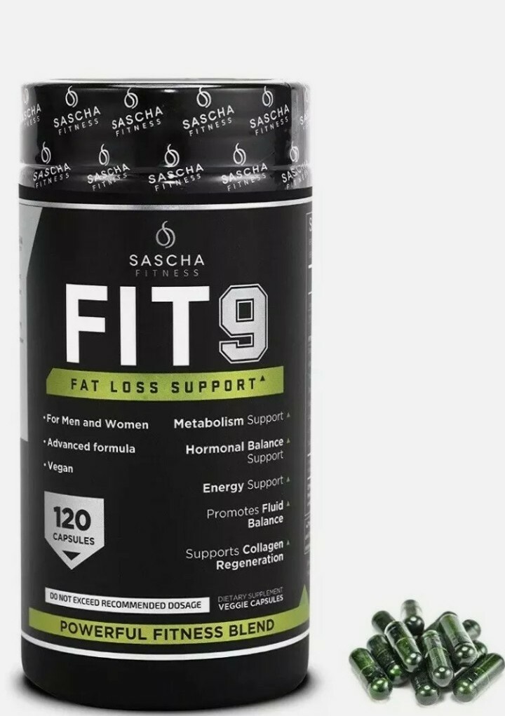 Fit 9 + Gift by Sascha Fitness fat loss support ORIGINAL- USA SELLER