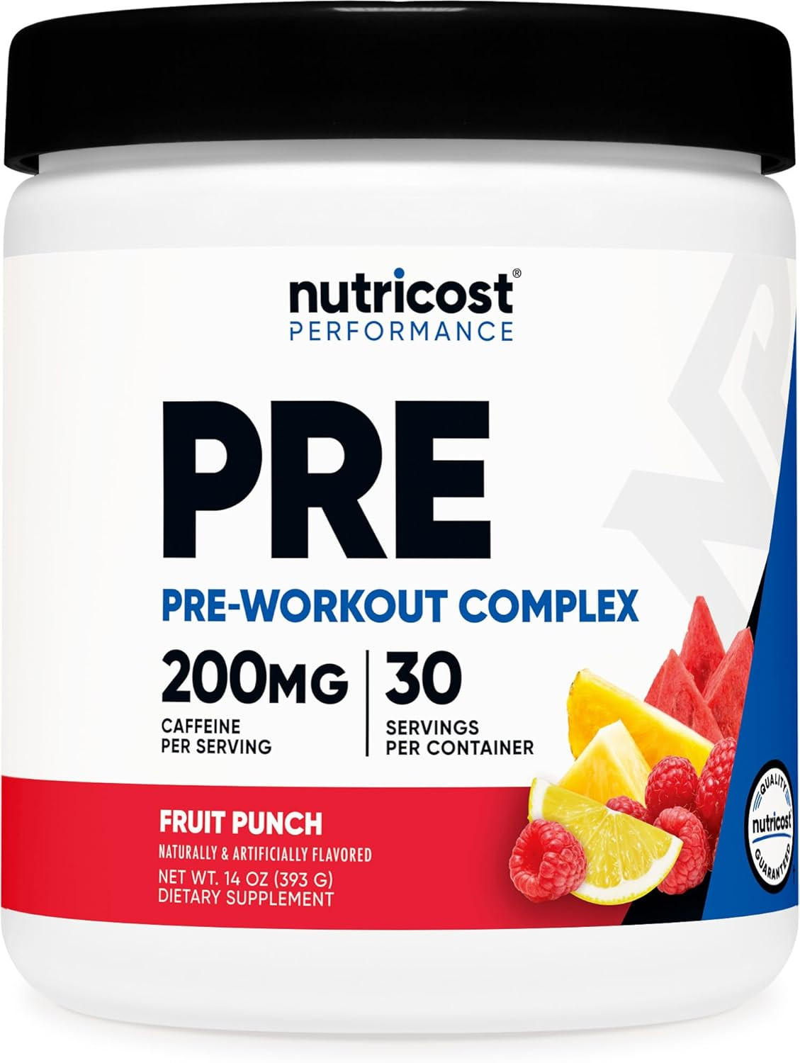 Pre-Workout Complex Powder (30 Servings, Fruit Punch) – with Beta-Alanine, Tauri