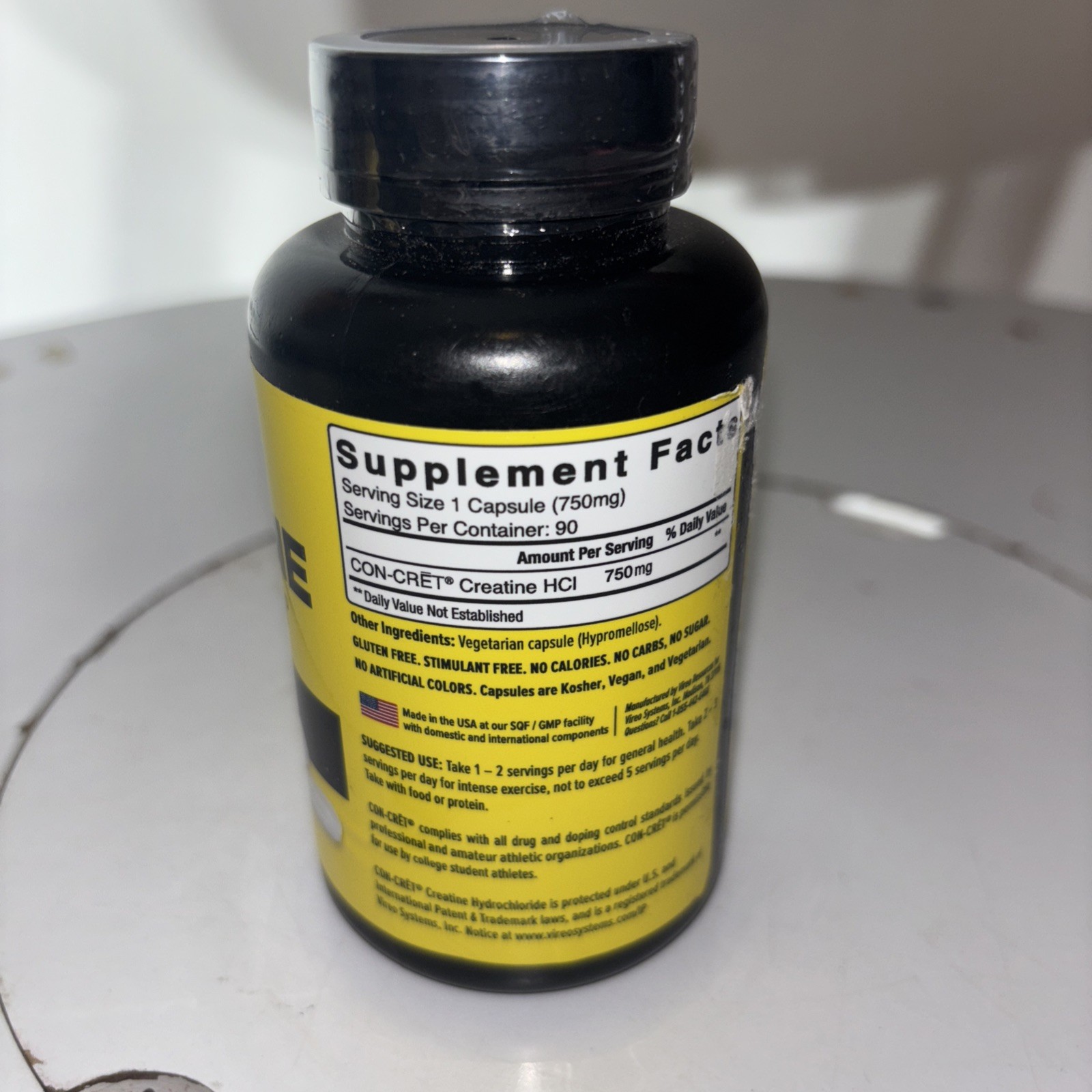 CON-CRET Creatine HCl Capsules | Supports Muscle Cognitive and Immune Health ..