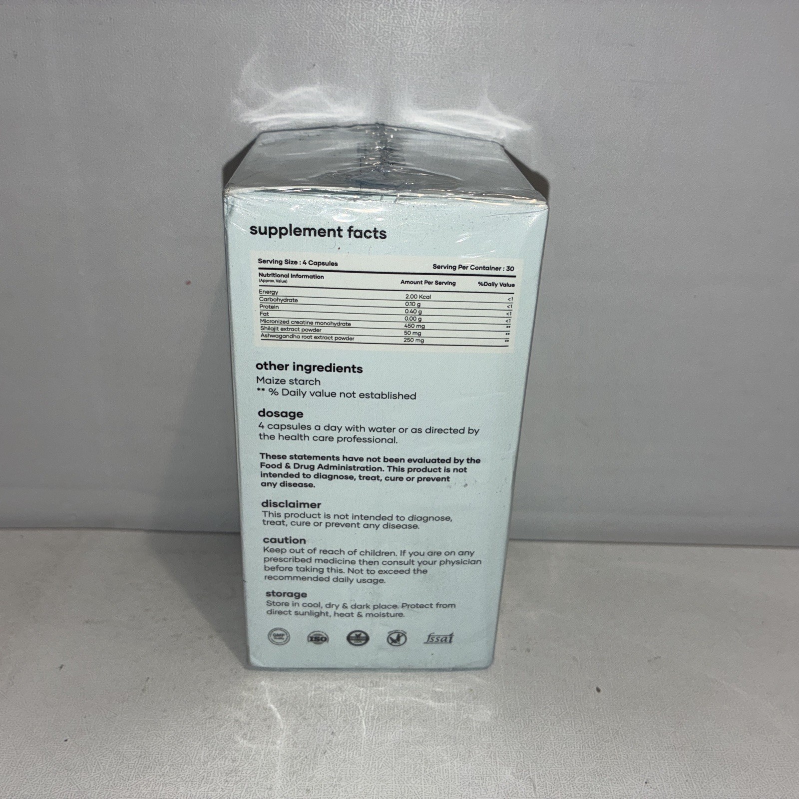 Mars Micronized Creatine Monohydrate 120 Caps -Exp 08/2028