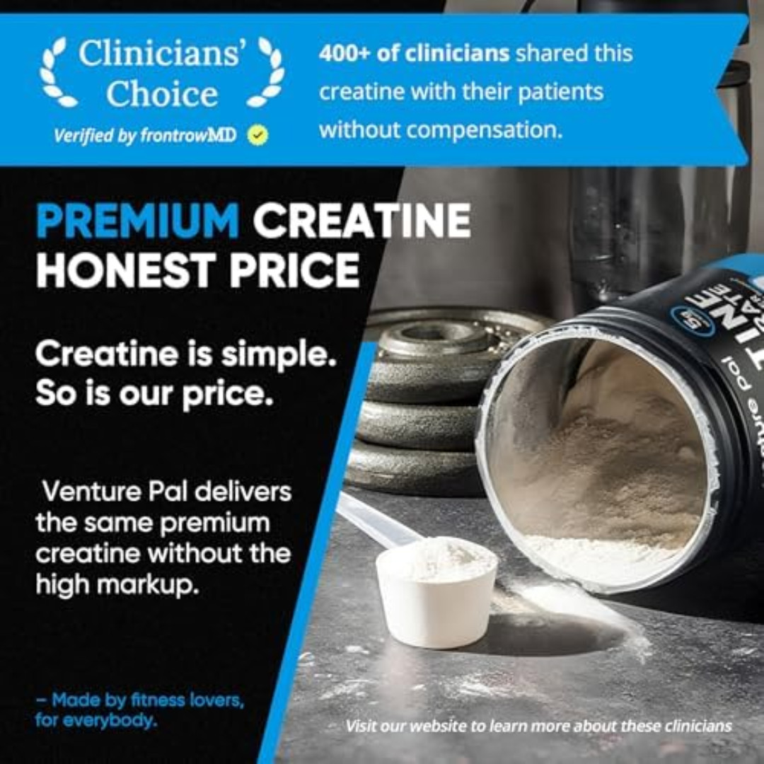 100% Pure Micronized Creatine Monohydrate Powder – 5g Unflavored…