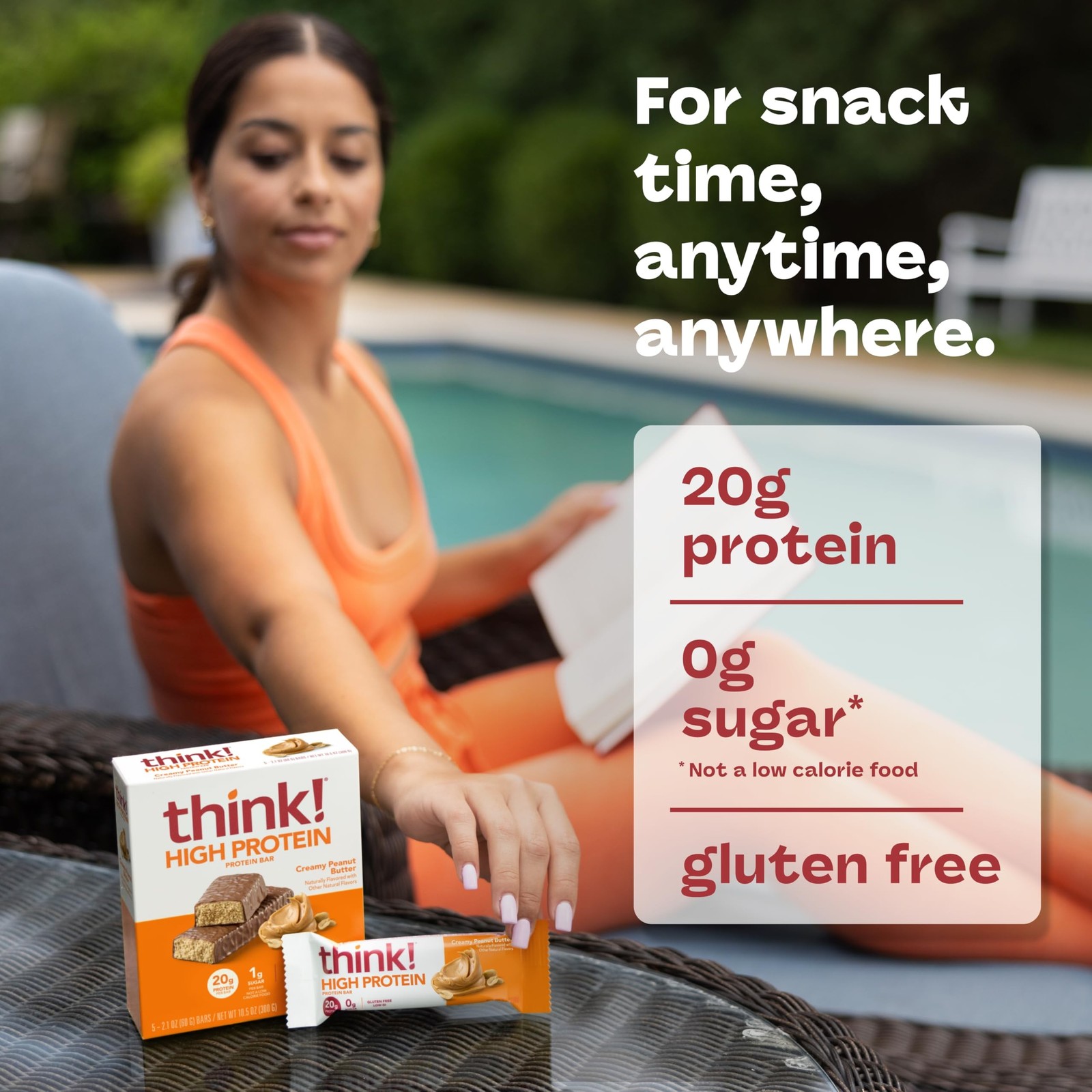 think! Protein Bars, High Protein Snacks, Gluten Free, Kosher Friendly, Cream…