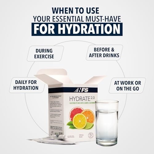 Electrolyte Hydration Powder Packets – Advanced Recovery Formula, 20 Grape Packe