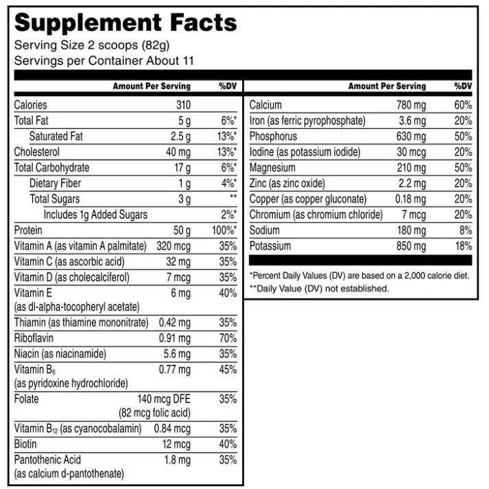 Muscle Milk Pro Series Knockout Chocolate Protein Powder 2LB 50g
