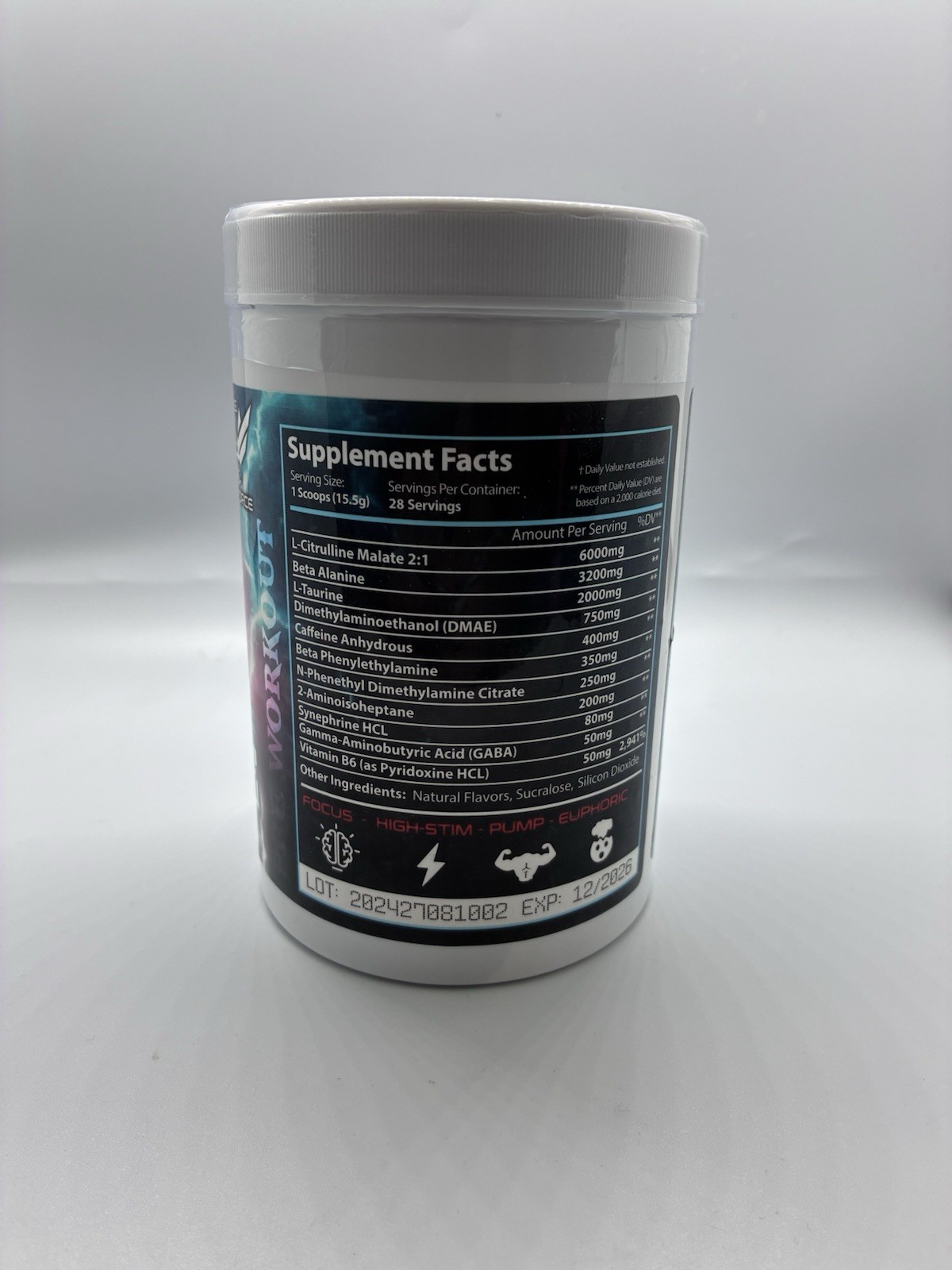 Gen Force Aphrodite Pre-Workout Powder 28 Servings High-Stim Summer Vibes