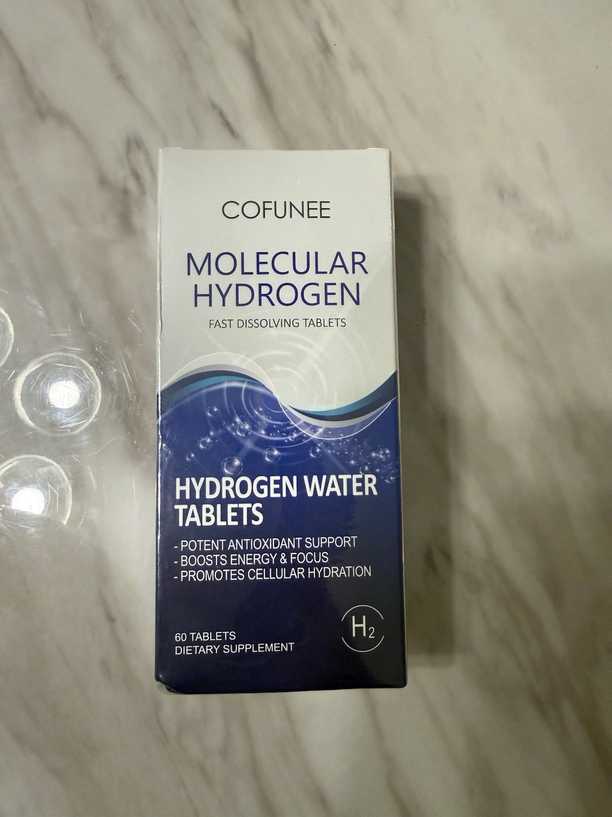 COFUNEE Molecular Hydrogen Water Tablets Dietary Supplement 60 Tablets