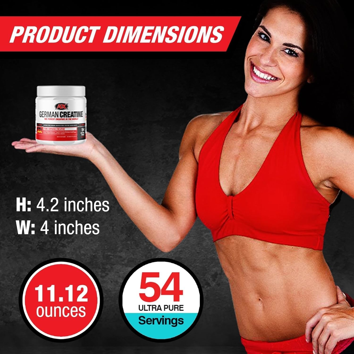 Micronized Creatine Monohydrate Powder, 99.99% Pure Creapure for Muscle Growt…