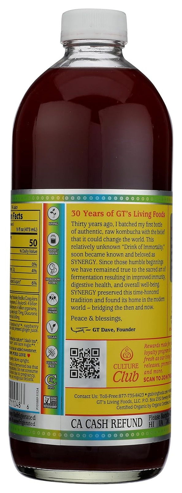 Gts, Kombucha Trilogy Organic, 48 Fl Oz