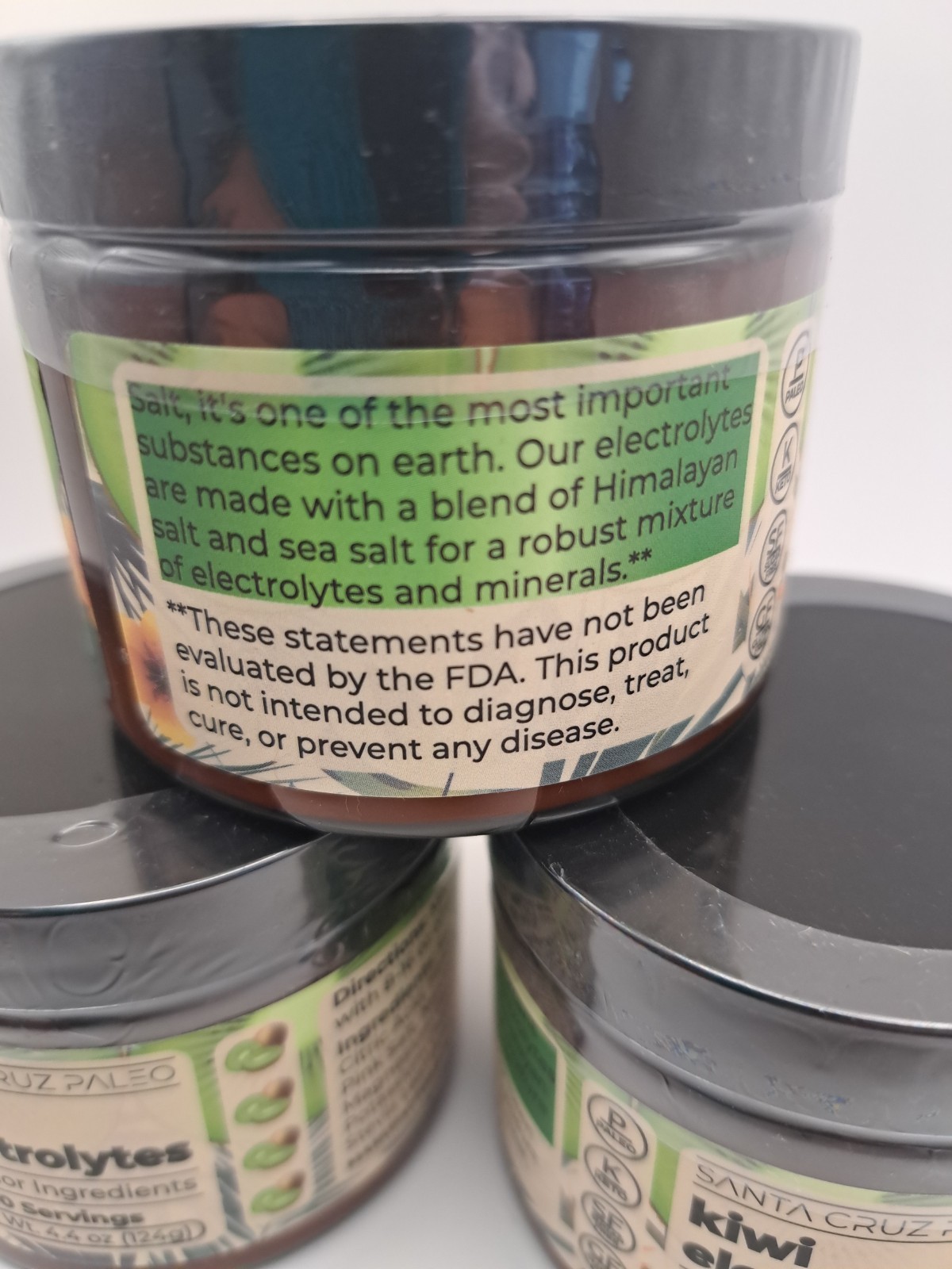 Santa Cruz Paleo Kiwi Electrolytes powder lot of 3