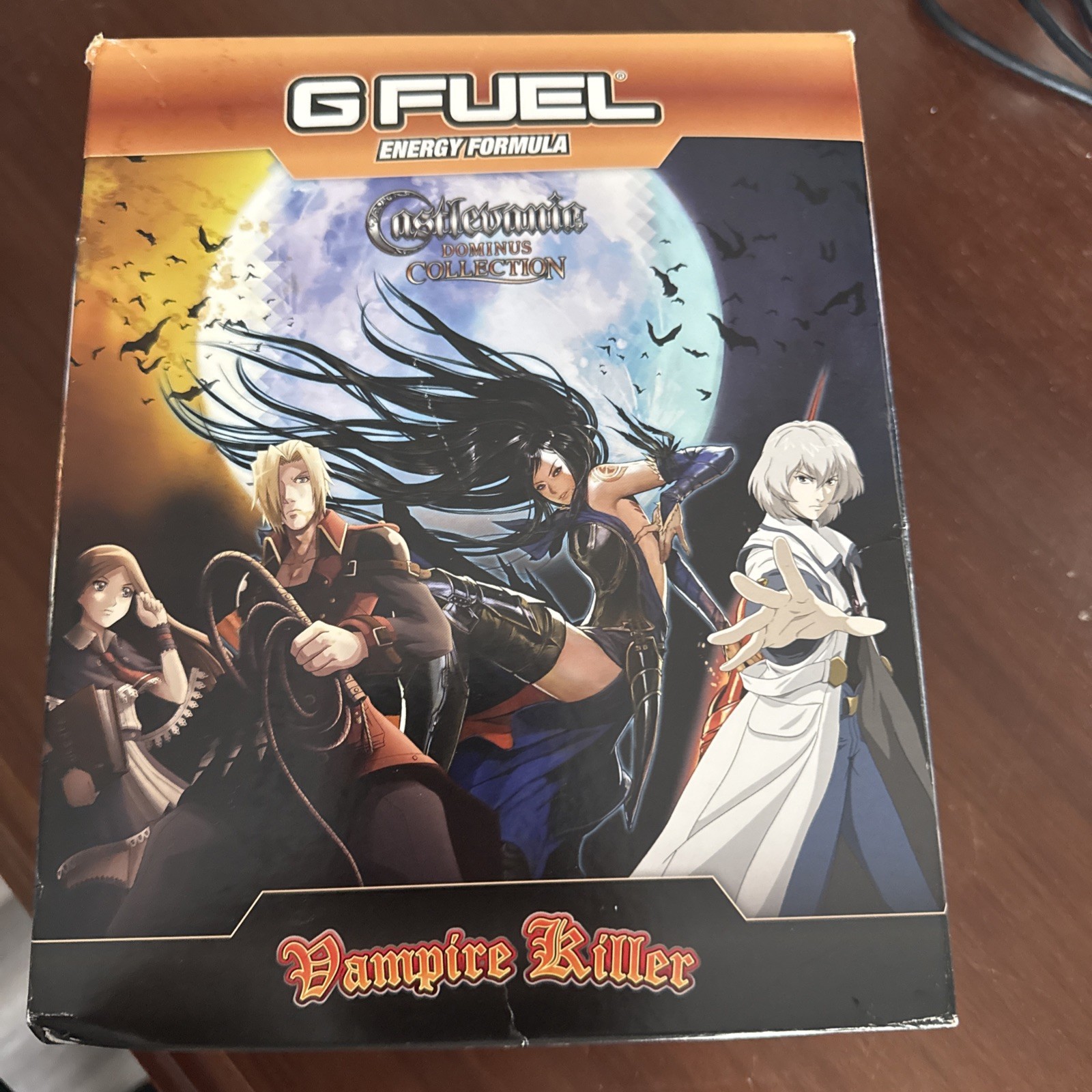 G Fuel Castlevania Dominus Vampire Killer Collector’s Box Rare US Seller.