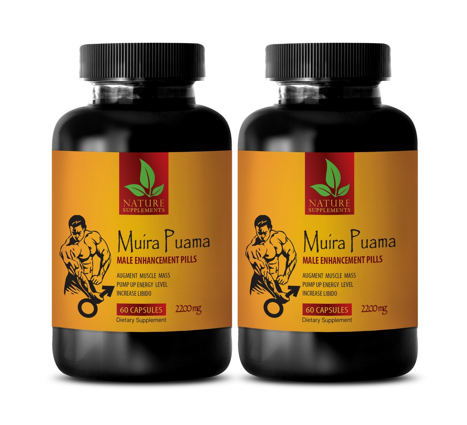 muira puama powder – MUIRA PUAMA 2200mg – sport supplements – 2 Bot 120 Capsules