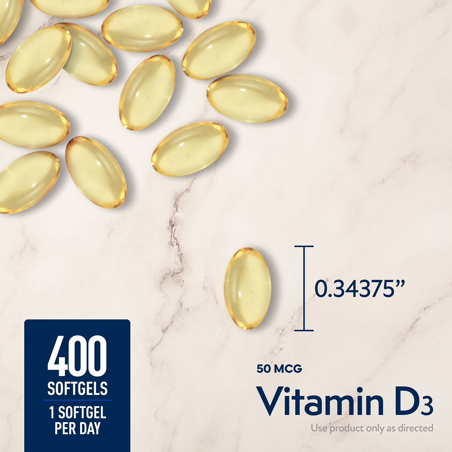 Member’s Mark Vitamin D3, 50 mcg, 400 ct.