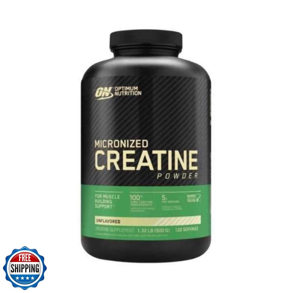 Optimum Nutrition Creatine Powder, Unflavored, 600 Gram