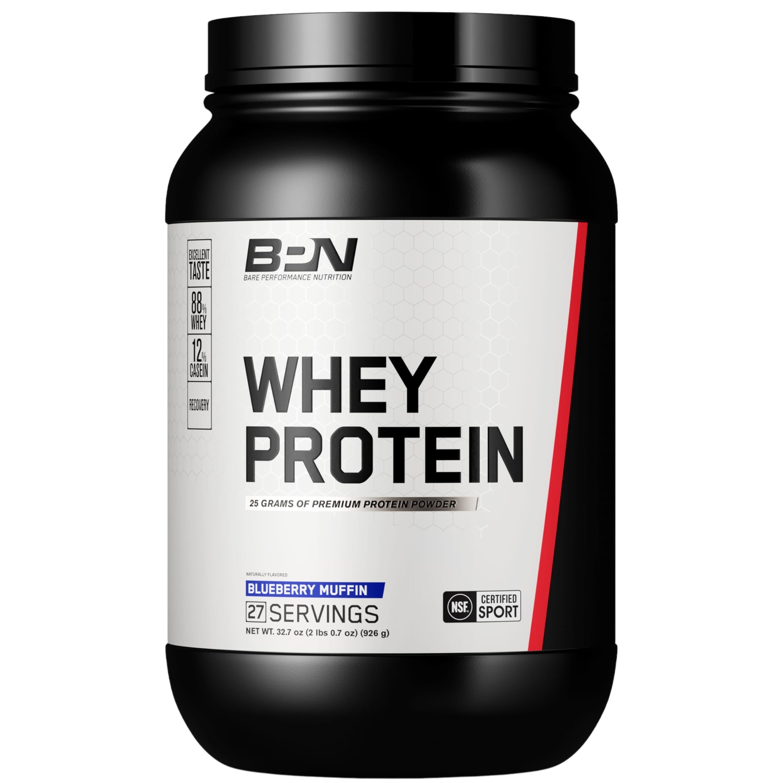BARE PERFORMANCE NUTRITION BPN Whey Protein + Casein Protein Powder Blend Blu…