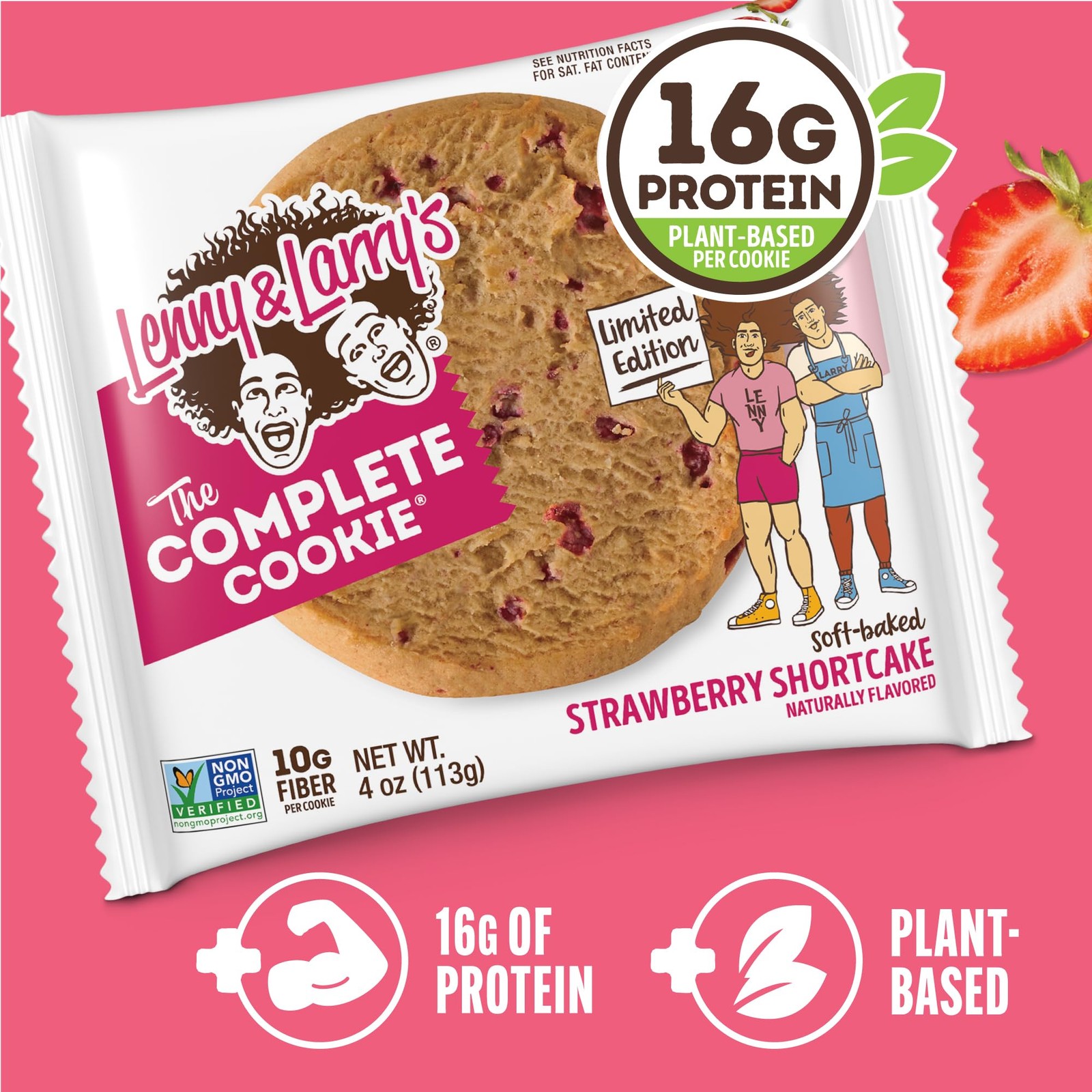 Lenny & Larry’S Lenny Larrys Protein Cookie Strawberry Shortcake High Protein