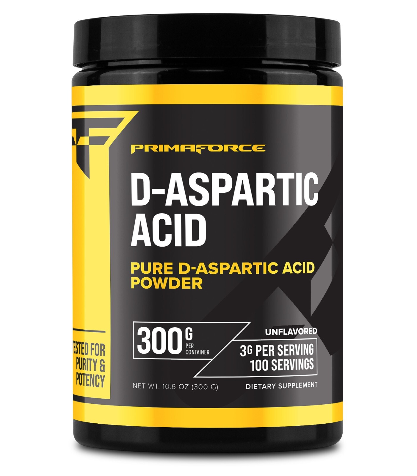 PrimaForce D-Aspartic Acid 300 Grams (100 Servings) Unflavored
