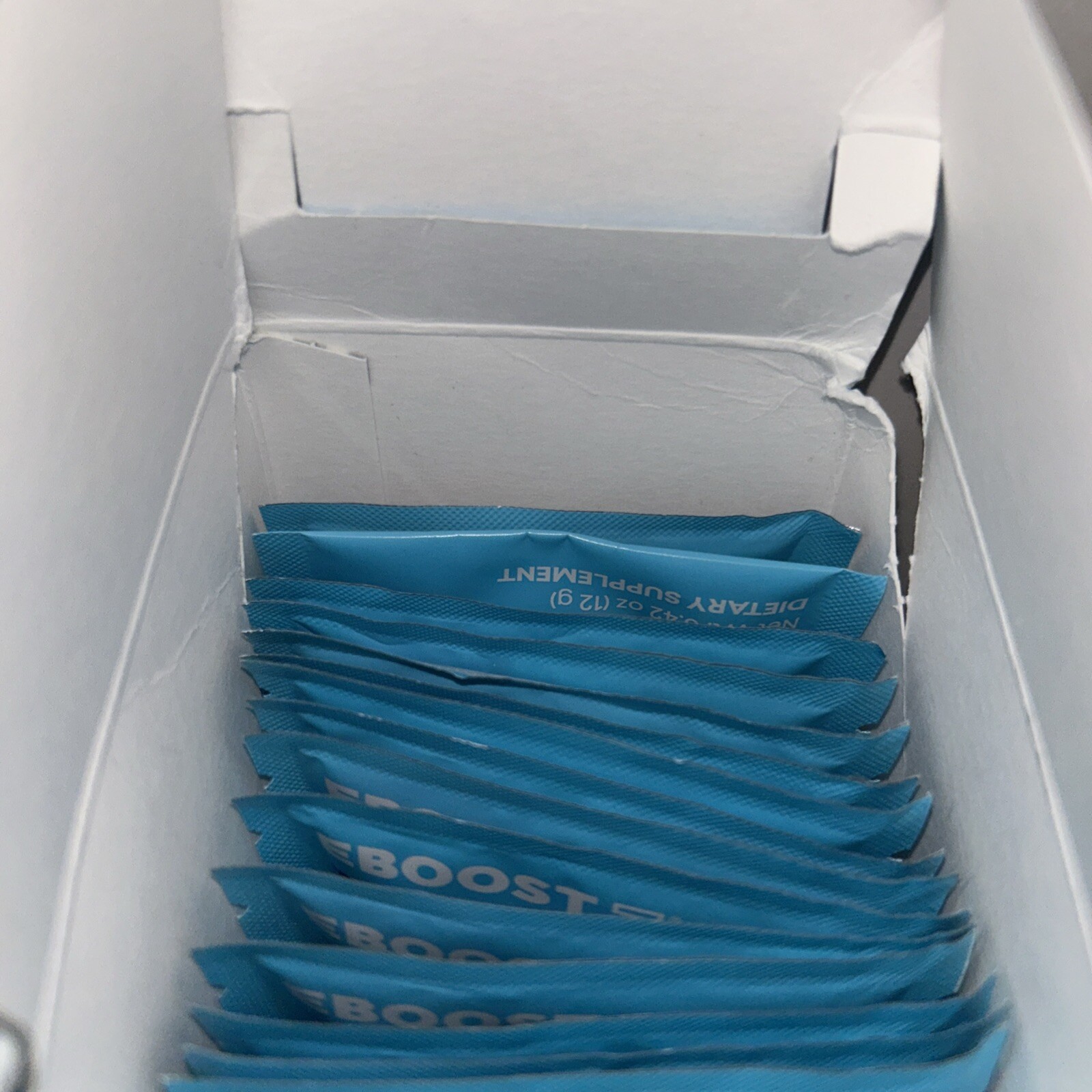EBOOST POW Natural Pre Workout Powder – 15 Servings – Blue Rasberry Exp. 06/25