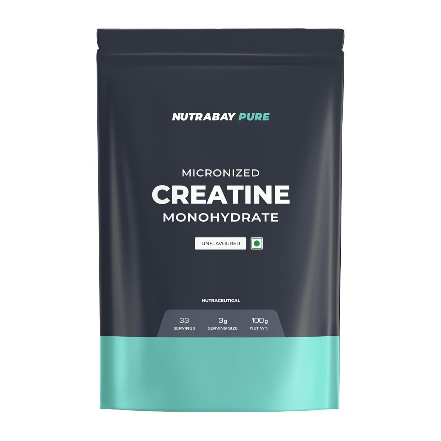 Nutrabay Pure Micronised Creatine Monohydrate Powder for Muscle Repair 100g