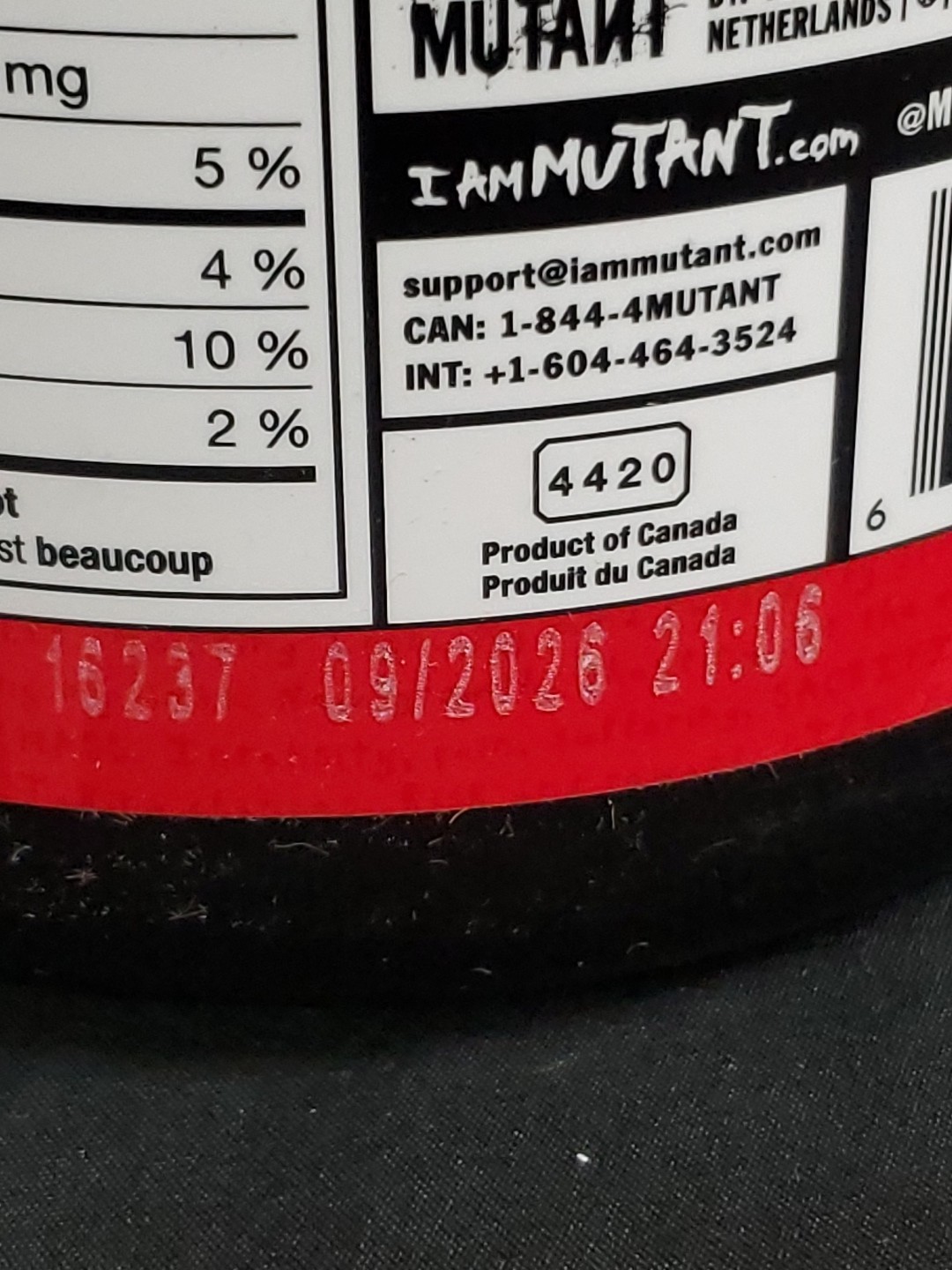 MUTANT WHEY New Formula 100% Gourmet Whey Protein Strawberry Cream Exp.09/2026