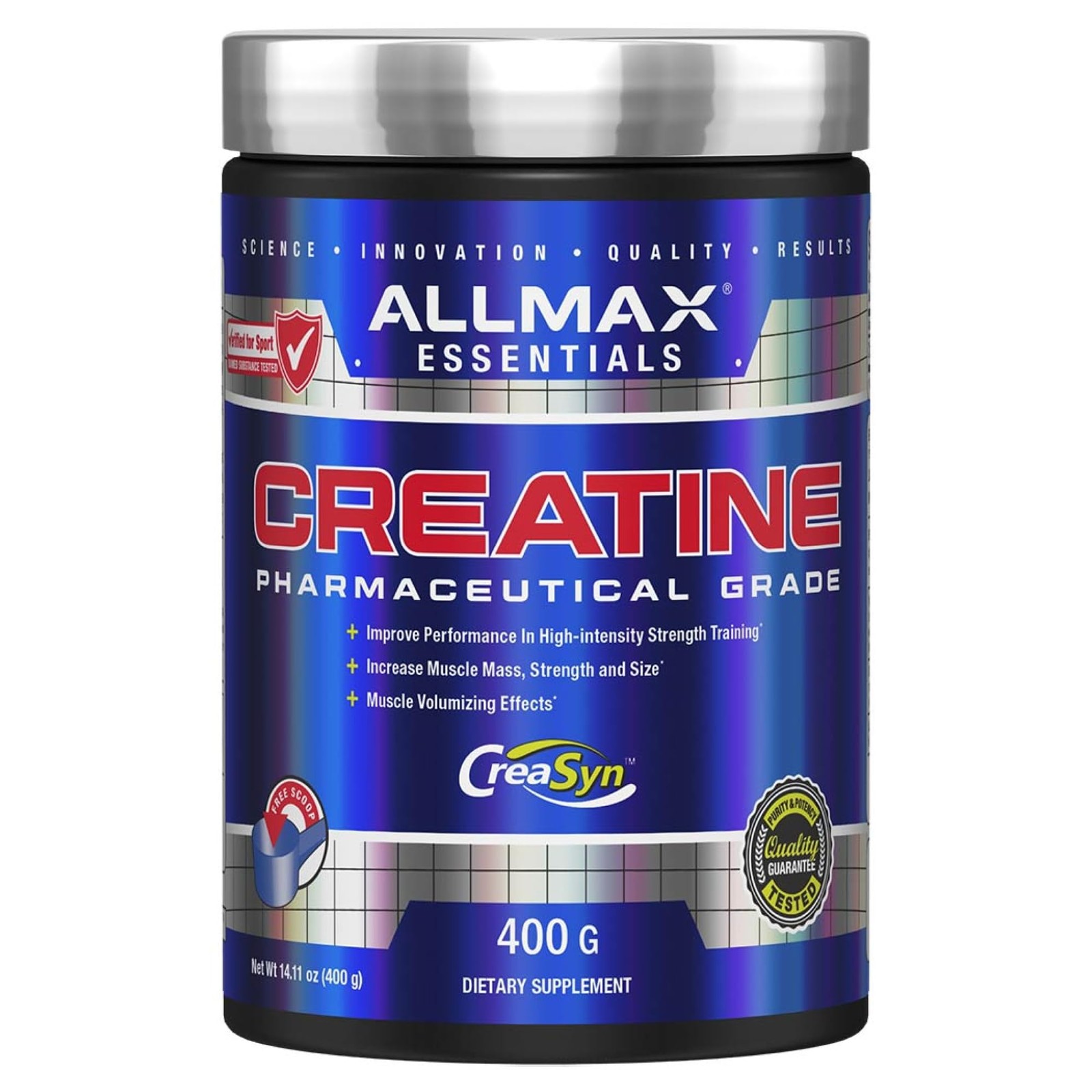 ALLMAX Creatine Monohydrate Powder, 14.11 Ounce (Pack of 1), No Color