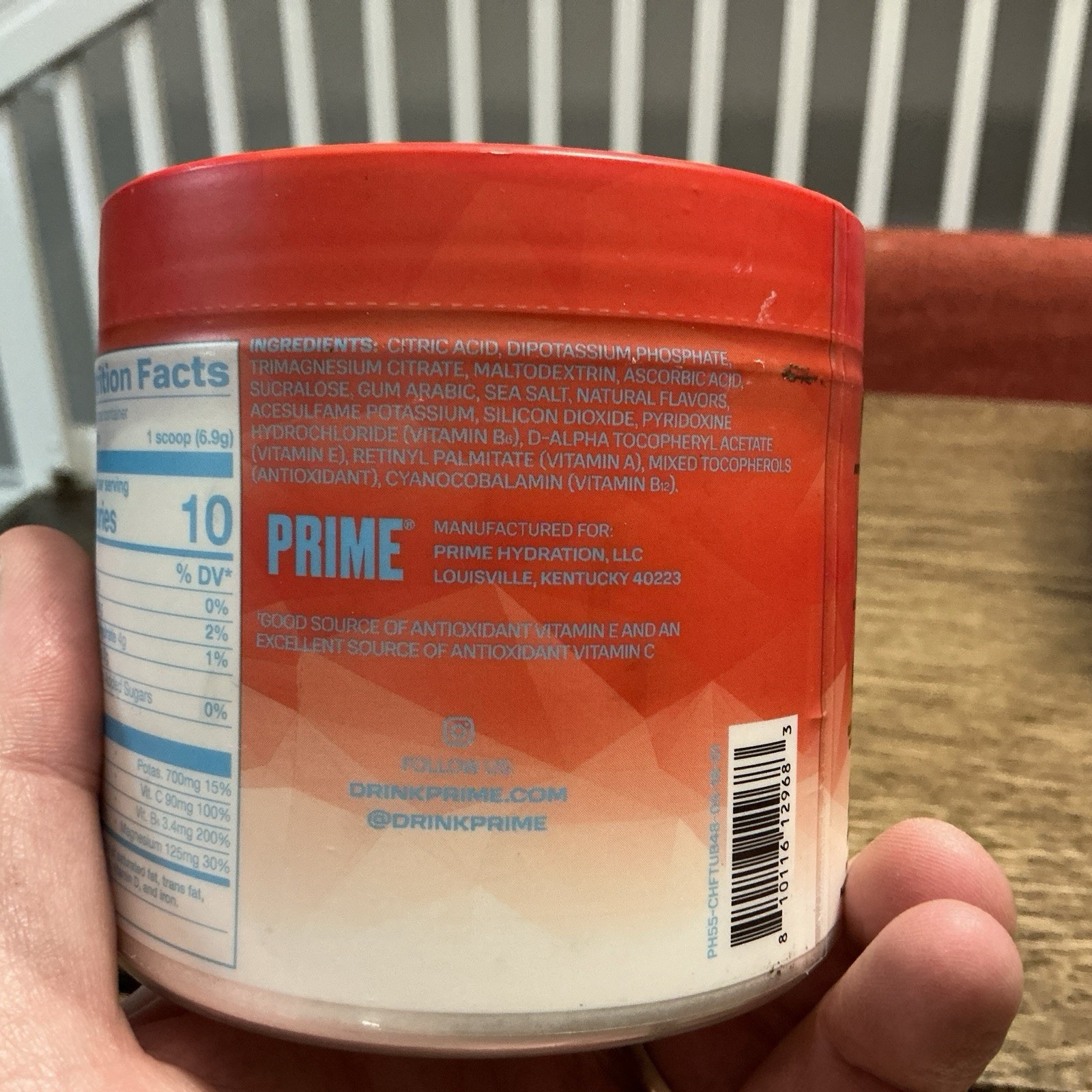 PRIME Hydration+ Powder – Cherry Freeze 48 Servings – NEW SEALED-Expire 2/28